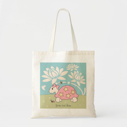 Maßgeschneiderte Cartoon Star Tortoise Bag Tragetasche (Vorne)