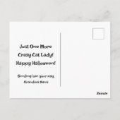 Maßgeschneiderte Cat Hexenkarte Postkarte (Rückseite)