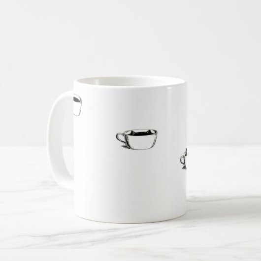 Maßgeschneiderte Cat-Tasse Kaffeetasse (Vorderseite Links)