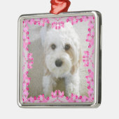 Maßgeschneiderte Cavachon-Foto-Ornamente, Maßgesch Ornament Aus Metall (Links)