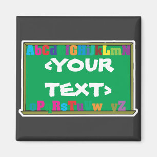 Maßgeschneiderte Chalkboard,<YOURTEXT> Magnet