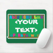 Maßgeschneiderte Chalkboard,<YOURTEXT> Mousepad (Mit Mouse)