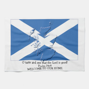Maßgeschneiderte Christliche FLAG SCOTLAND Küchent Geschirrtuch