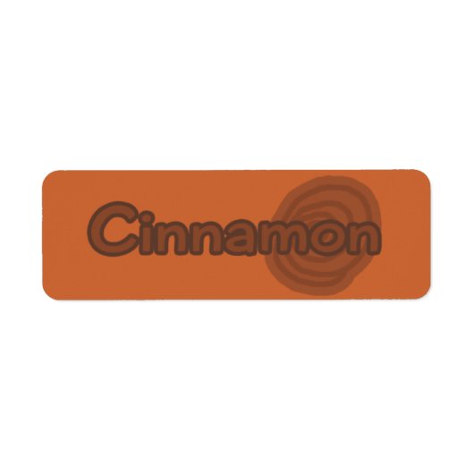 Maßgeschneiderte Cinnamon Bakery Labels (Vorne)