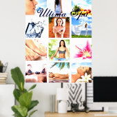 Maßgeschneiderte Collage aus Wellness-Center und S Poster (Heimbüro)