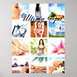 Maßgeschneiderte Collage aus Wellness-Center und S Poster