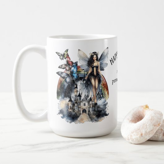 Maßgeschneiderte Collage Kaffeetasse (Mit Donut)