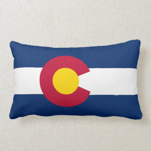 Maßgeschneiderte Colorado Flag Souvenir Lendenkissen