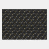 Maßgeschneiderte Couple Heart Charms Silver Gold,  Geschenkpapier Set (Vorderseite 3)