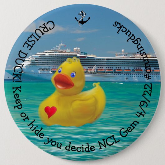 Maßgeschneiderte Cruise Duck Button (Vorderseite)