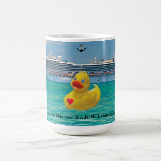 Maßgeschneiderte Cruising Duck für Erwachsene Kaffeetasse (Mittel)
