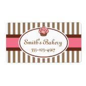 Maßgeschneiderte Cupcake-Business-Labels (Vorne)