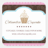 Maßgeschneiderte Cupcake Packaging Stickers (Vorderseite)