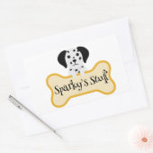 Maßgeschneiderte Dalmatinierung mit einem Dogenkno Rechteckiger Aufkleber (Umschlag)