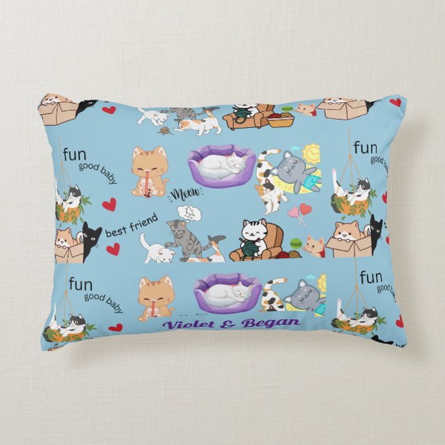 Maßgeschneiderte Decken für den Kinderschuhblanket Dekokissen (Vorderseite)