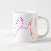 Maßgeschneiderte Deutsche Shepard Ears Jumbo-Kaffe Jumbo-Tasse (Rechts)