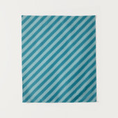 Maßgeschneiderte Diagonal Blue Streifen Wandteppich (Vorderseite)