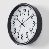 Maßgeschneiderte digitale Zahlen Uhr (Winkel)