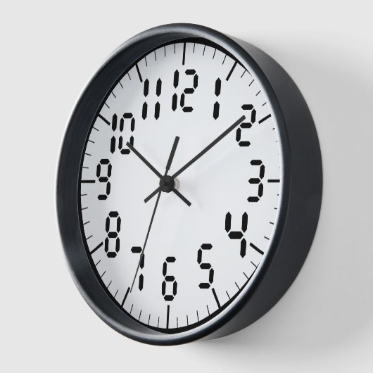 Maßgeschneiderte digitale Zahlen Uhr (Winkel)