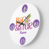 Maßgeschneiderte Dinosaurier Big Sister Wall Uhr (Winkel)