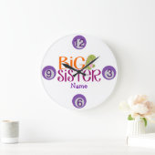 Maßgeschneiderte Dinosaurier Big Sister Wall Uhr (Zuhause)