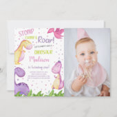 Maßgeschneiderte Dinosaurier-Party Einladungen für (Vorderseite)