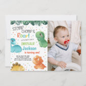 Maßgeschneiderte Dinosaurier-Party Einladungen für (Vorderseite)