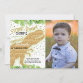 Maßgeschneiderte Dinosaurier-Party Einladungen für (Vorderseite)