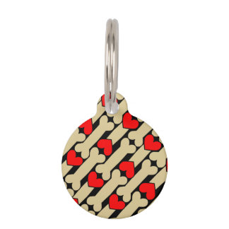 Maßgeschneiderte Dog Bone Hearts Haustiermarke