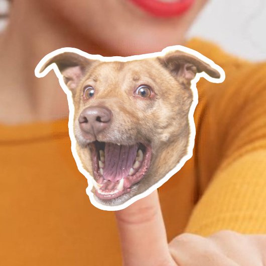 Maßgeschneiderte Dog-Face-Stickers | Hunde-Mama-Ge Aufkleber