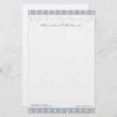 Maßgeschneiderte Dots- und Strohschiefer Briefpapier (Vorne/Hinten)