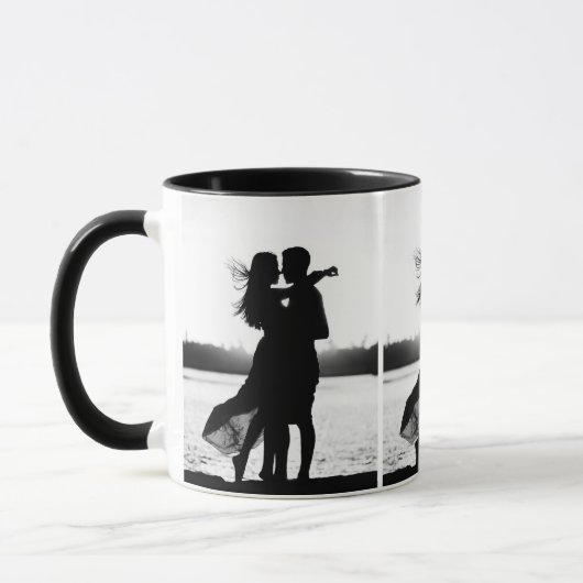 Maßgeschneiderte Drei-Foto-Tasse Tasse (Links)