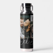 Maßgeschneiderte Drei-Fotocollagen Bester Vater je Trinkflasche (Vorne)