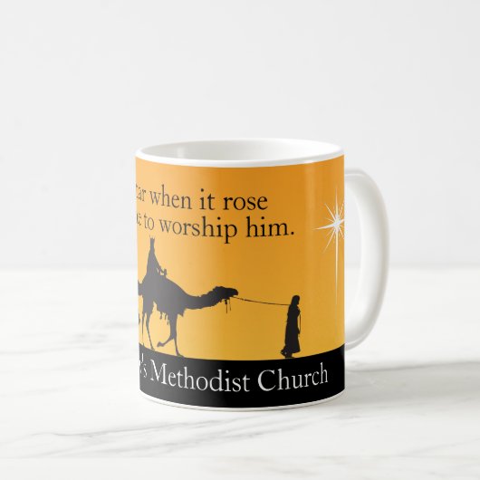 Maßgeschneiderte Drei Weisen Religiöse Weihnachten Kaffeetasse (VorderseiteRechts)