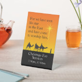 Maßgeschneiderte Drei Weisen Religiöse Weihnachten Sockelschild (In SItu)