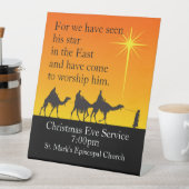 Maßgeschneiderte Drei Weisen Religiöse Weihnachten Sockelschild (In Situ)