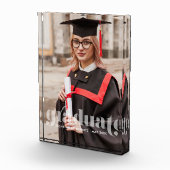 Maßgeschneiderte, durchsichtige Buchstaben Fotoblock (Rechts)