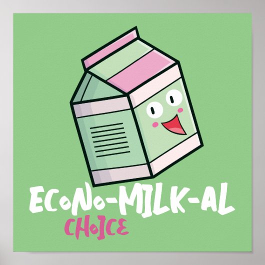 Maßgeschneiderte "Econo Milk al Choice" Poster (Vorne)