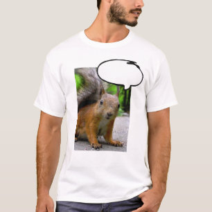 Maßgeschneiderte Eichhörnchen-Denkblase sagt alles T-Shirt