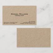 Maßgeschneiderte, einfache Berufliche Minimalistis Visitenkarte (Vorne/Hinten)