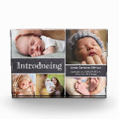 Maßgeschneiderte Einführung Baby Foto Collage Chal (Vorderseite)