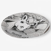 Maßgeschneiderte Einhornfärbung in Party Pappteller (Schrägansicht)