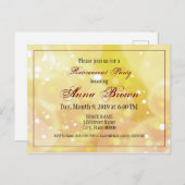 Maßgeschneiderte Einladung zur Pensionierung in Go Postkarte (Vorne/Hinten)