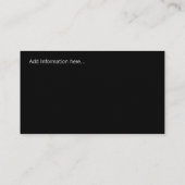 Maßgeschneiderte Einsteckkarten Begleitkarte (Rückseite)