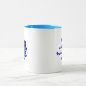 Maßgeschneiderte elegante, Abstrakte Blue Evil Eye Tasse (Zentrum)