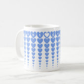 Maßgeschneiderte Elegante Best Grandpa Blue Heart  Kaffeetasse (Vorderseite Links)