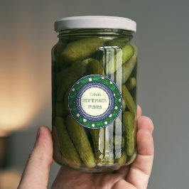 Maßgeschneiderte, elegante, hausgemachte Pickles d Etiketten