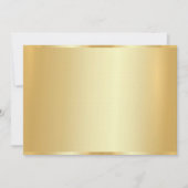 Maßgeschneiderte elegante Imitate Gold Blank Templ Mitteilungskarte (Vorderseite)