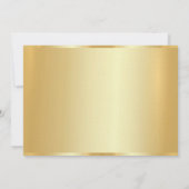 Maßgeschneiderte elegante Imitate Gold Blank Templ Mitteilungskarte (Rückseite)
