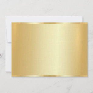 Maßgeschneiderte elegante Imitate Gold Blank Templ Mitteilungskarte